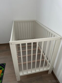 Dětská bíla postýlka 120x60 Ikea Gulliver - 5