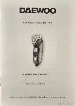 Dobíjecí holicí strojek DAEWO DSM-4057 - 5