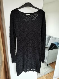 Černé zateplené krajkové šaty, Orsay, vel. S - 5