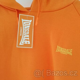 NOVÁ vintage retro mikina Lonsdale oranžová/zlatá - 5