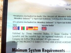 Monkey Island Collection 1+2, nová ve folii, žádaná, ENG, PC - 5