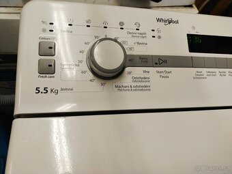Prodám plně funkční dig.pračku zn. WHIRLPOOL-5,5 kg-DOVEZU- - 5