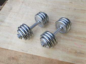 Jednoručky činky 2x20kg za 3990,- CHROM - 5