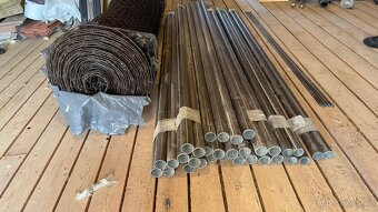 pletivo poplastované hnědé 180cm, sloupky a příslušenství - 5