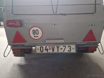 Přívěsný vozík za auto – velmi dobrý stav, nová STK - 5