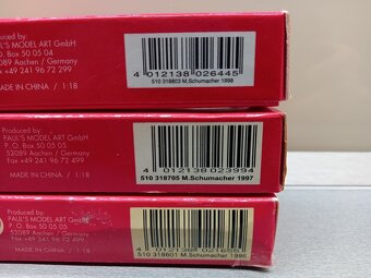 F1 FERRARI FIGURKY MICHAEL SCHUMACHER MINICHAMPS 1:18 - 5