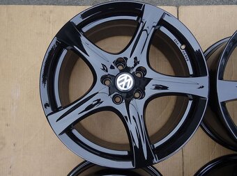Alu disky na VW, Škoda, 18", 5x112, ET 35, šíře 8J, černé - 5