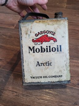 Original plechovka Mobiloil - 5