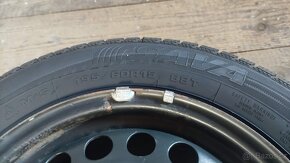 Zimní pneu 195/60 R15 + plechové disky + poklice - 5
