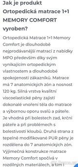 SPĚCHÁ Ortopedická matrace Memory Comfort - 5