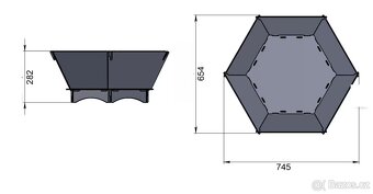 Skládací zahradní ohniště HexagonFire Pit V2 - 5