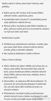 Aku tlaková myčka - 5