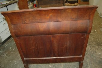 Postel Biedermeier ořech - 5