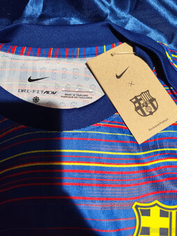 Dres Fc Barcelona Hráčsky Blaugrana Pásikavý Unikátny - 5