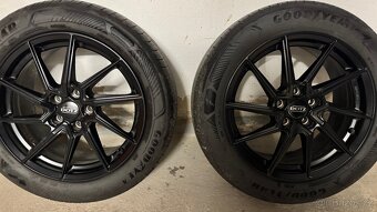 215/55R17 - Dotz Spa Black 7,5x17- 5x108, ET48, top stav - 5
