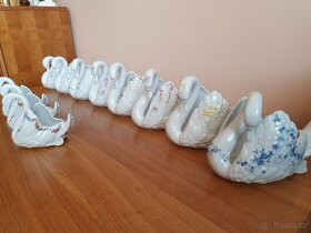 Porcelánové labutě velké a malé Leander - 5