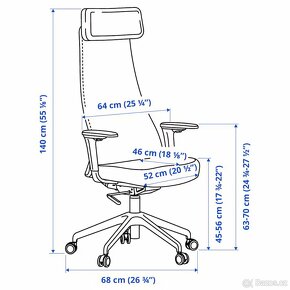 IKEA JÄRVFJÄLLET kancelářská židle - 5