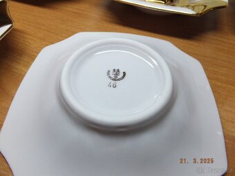Růžový porcelán šapo Empír H&C Chodov. - 5