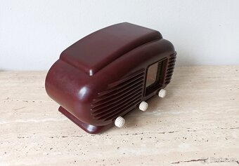 Art Deco starožitné rádio Talisman, krásný stav, plně funkčn - 5