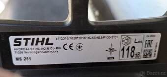Stihl MS 261 na opravu nebo ND (zadřená) - 5