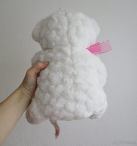 Bílý plyšový medvěd se srdcem I love you 30 cm - 5
