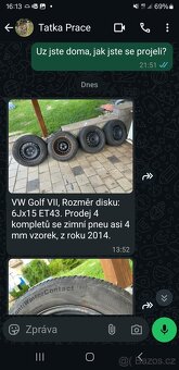 Sada zimnich kol VW Golf V - 5