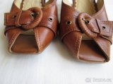Lodičky Caprice, hnědé, vel. 37, celokožené - 5
