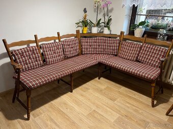 Jídelní kout- stůl, lavice, židle - 5