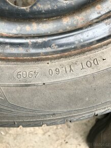 Sada plech.disků Opel zimní pneu 4x100,R15 - 5