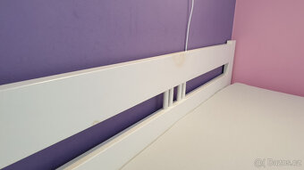 Postel z masivu 140x200 ESM1 bílá s roštem bez matrace - 5