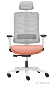 RIM kancelářská židle Flexi FX 1104 bílá/oranžová - 5