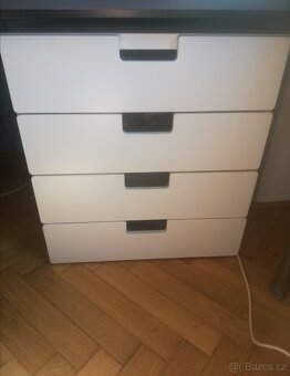 Patrová postel Ikea, stůl, matrace, set a polička - 5