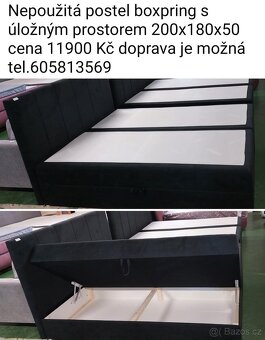 Nepoužité postele Boxpring - 5