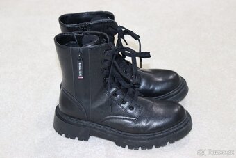 Dívčí kožené kozačky Tommy Hilfiger vel. 36 - 5