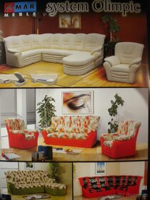 Rohová sedací souprava OLIMPIC -  rozkládací - nová. - 5