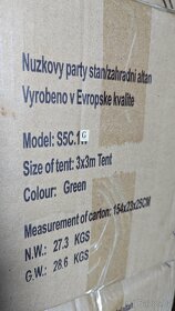 Zesílen,zahradní rychlorozkládací altán - hneda - 5