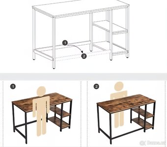 NOVÝ PSACÍ STŮL VASAGLE - 5