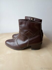 Kotníkové boty - kožené - - retro - 5
