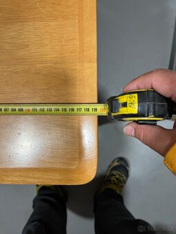 Jídelní stůl z masivu 120/75/74 cm - 5