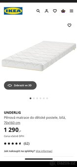 Dětská postýlka IKEA 160x70 - 5