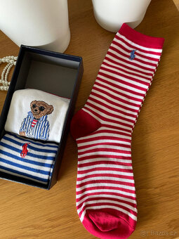 Set 3 ks vzorovaných dámských ponožek Polo Ralph Lauren - 5