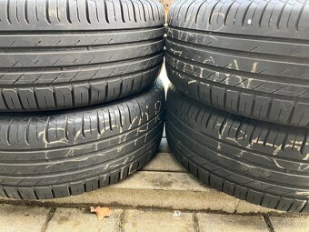 4x litá kola 5x114 R16, letní pneu 80% - 5
