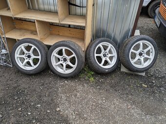 Advan Racing R16 4x100/4x114 nové pneu Toyo 205/50/16 - 5