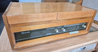 Gramofon rádio Tesla Opereta 1021 A - nefunkční - 5
