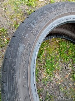 2 letní pneumatiky Dunlop 215/45/16 - 5