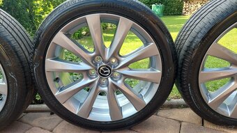 Letní sada Alu kol R18 Mazda 3 215/45 s novými pneu - 5