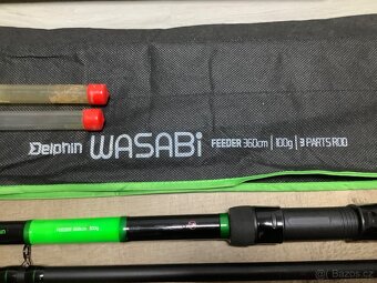 Prodám pruty Delphin Wasabi 3.6m navijáky Mivardi Kappa 4000 - 5