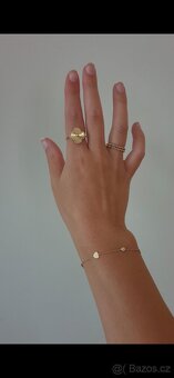 Zlatý prsten s kuličkami - 5