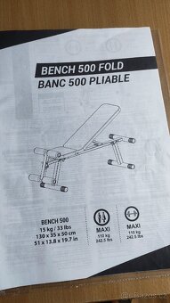Posilovací lavice Corength Bench 500 Fold - 5