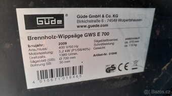 Kolébková pila Gude GWS E700 - 5